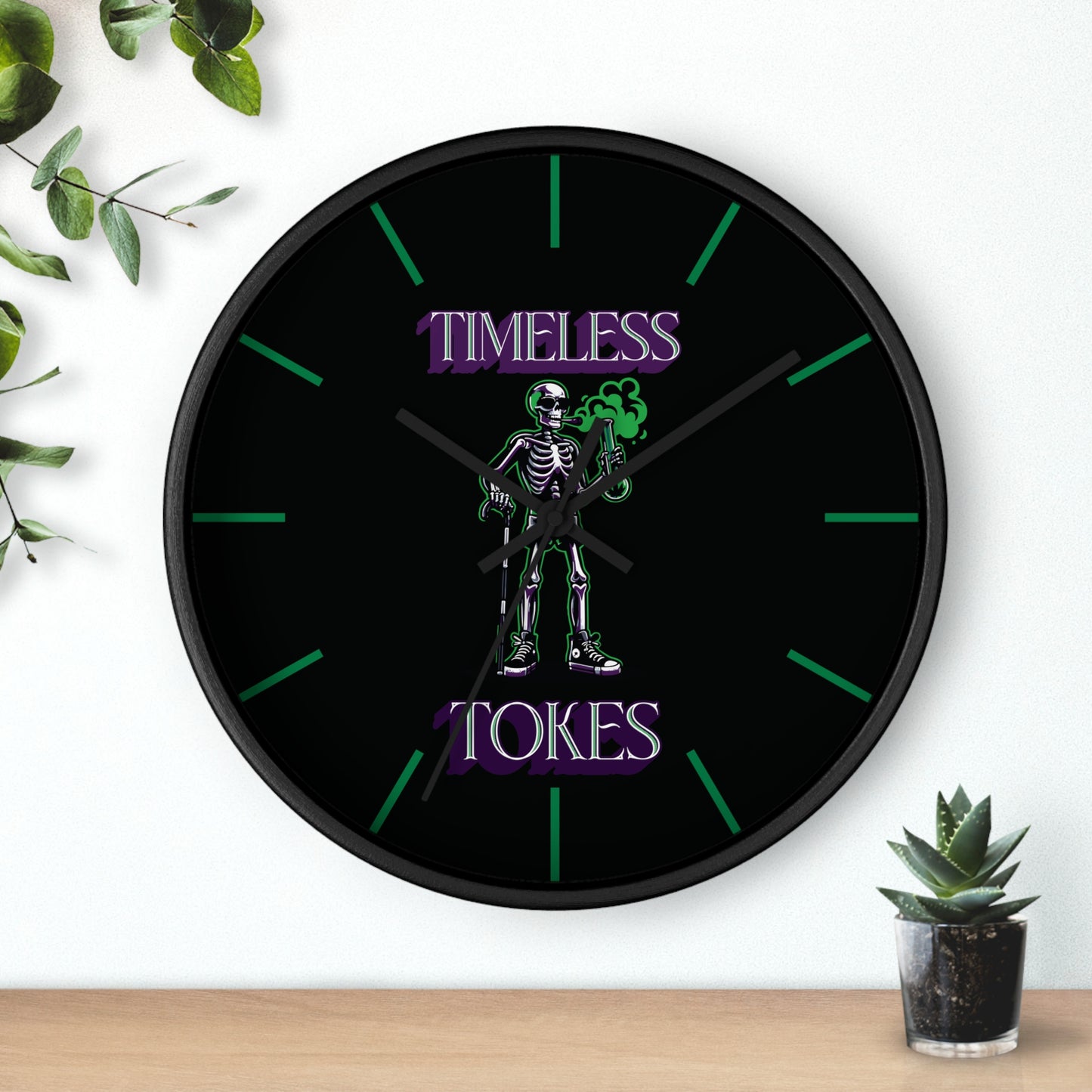 Timeless Tokes Skeleton Wall Clock