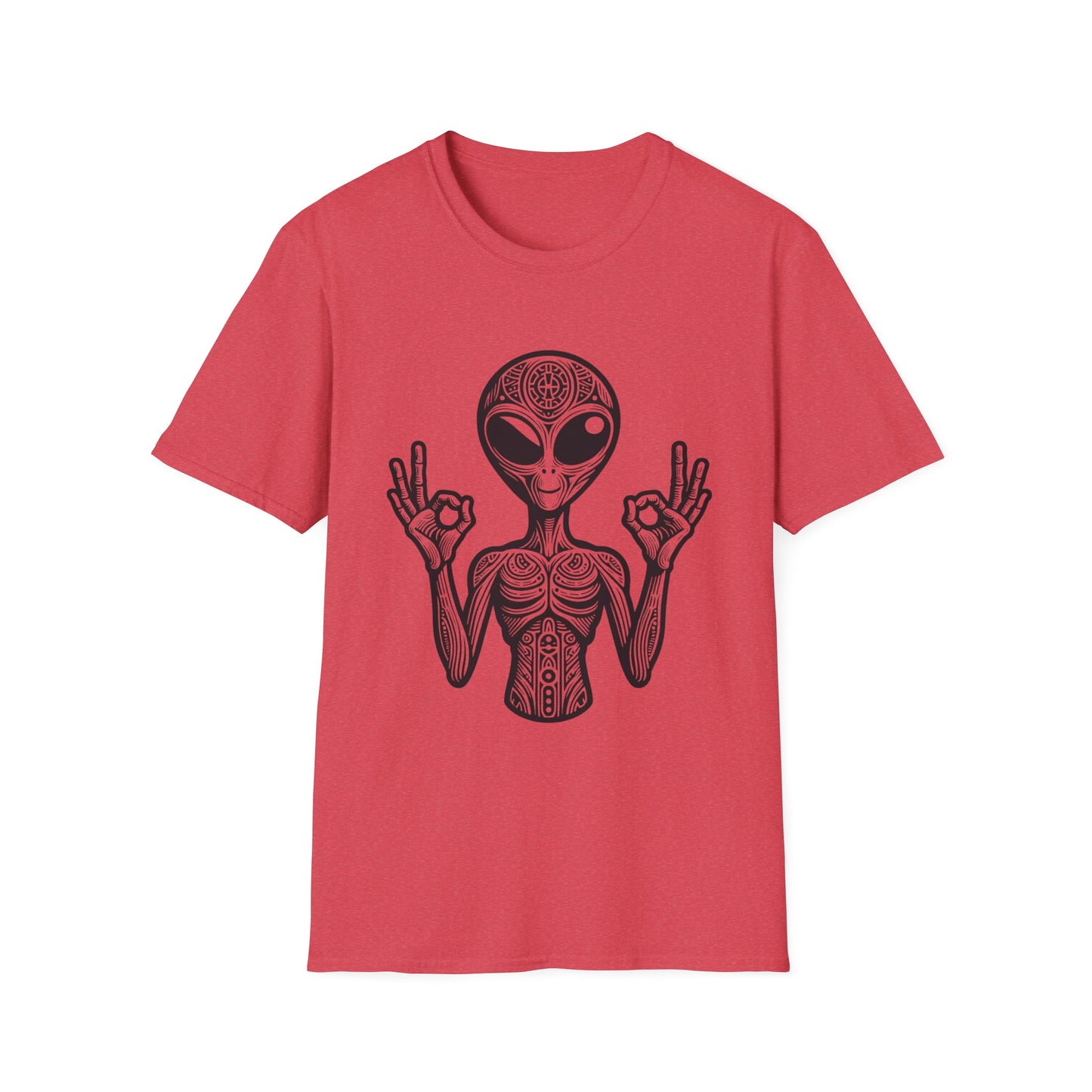 Alien Peace Softstyle T-Shirt - Good Vibes Graphic Tee