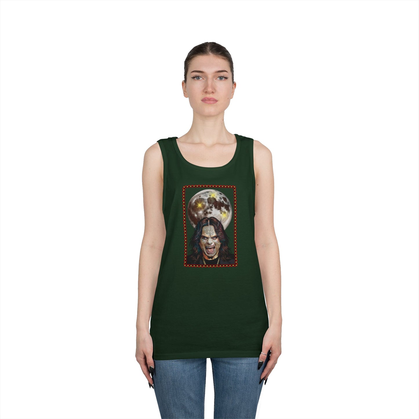 Ozzy Bark at the Moon Unisex Tank Top