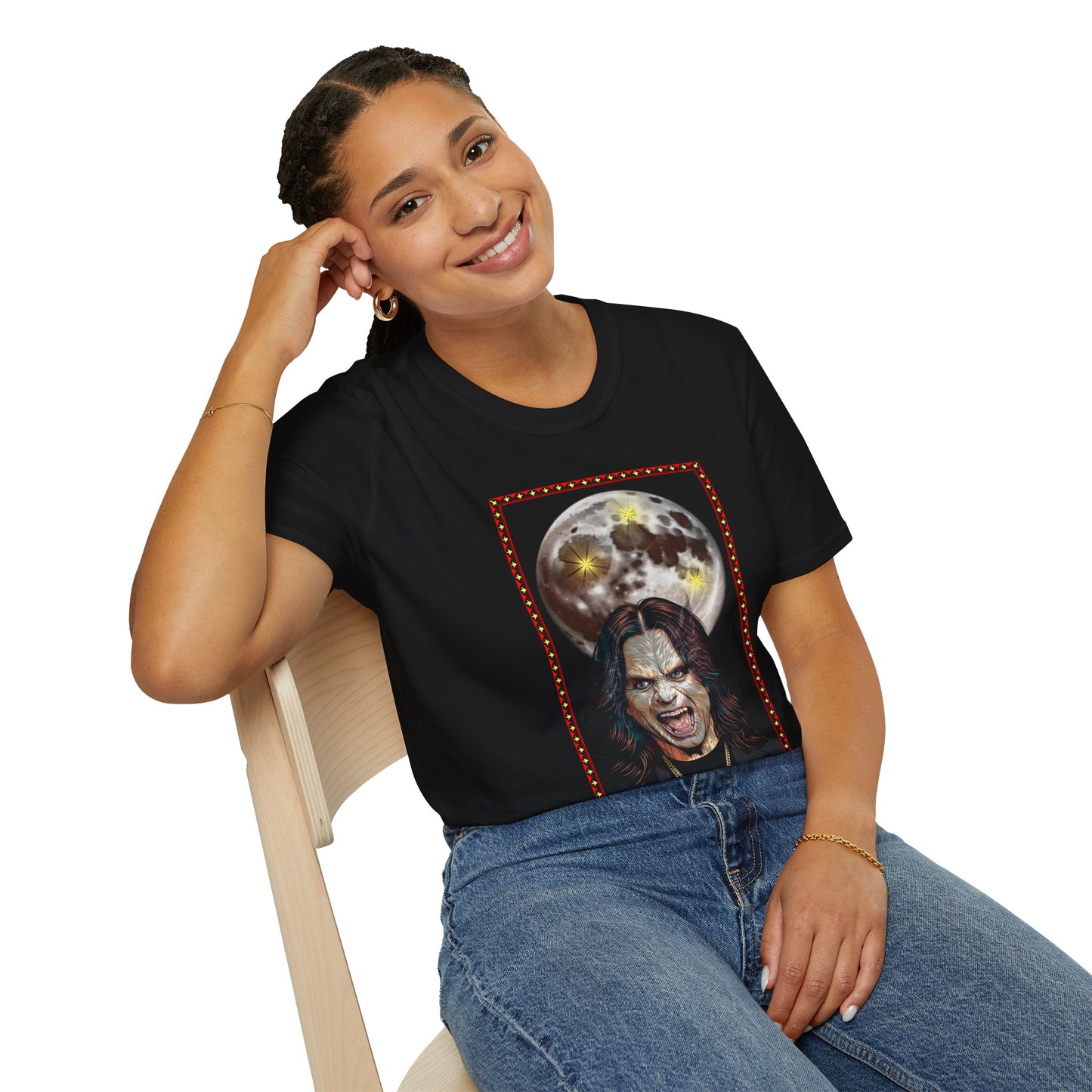 Ozzy Bark At The Moon Unisex T-Shirt - Werewolf Design