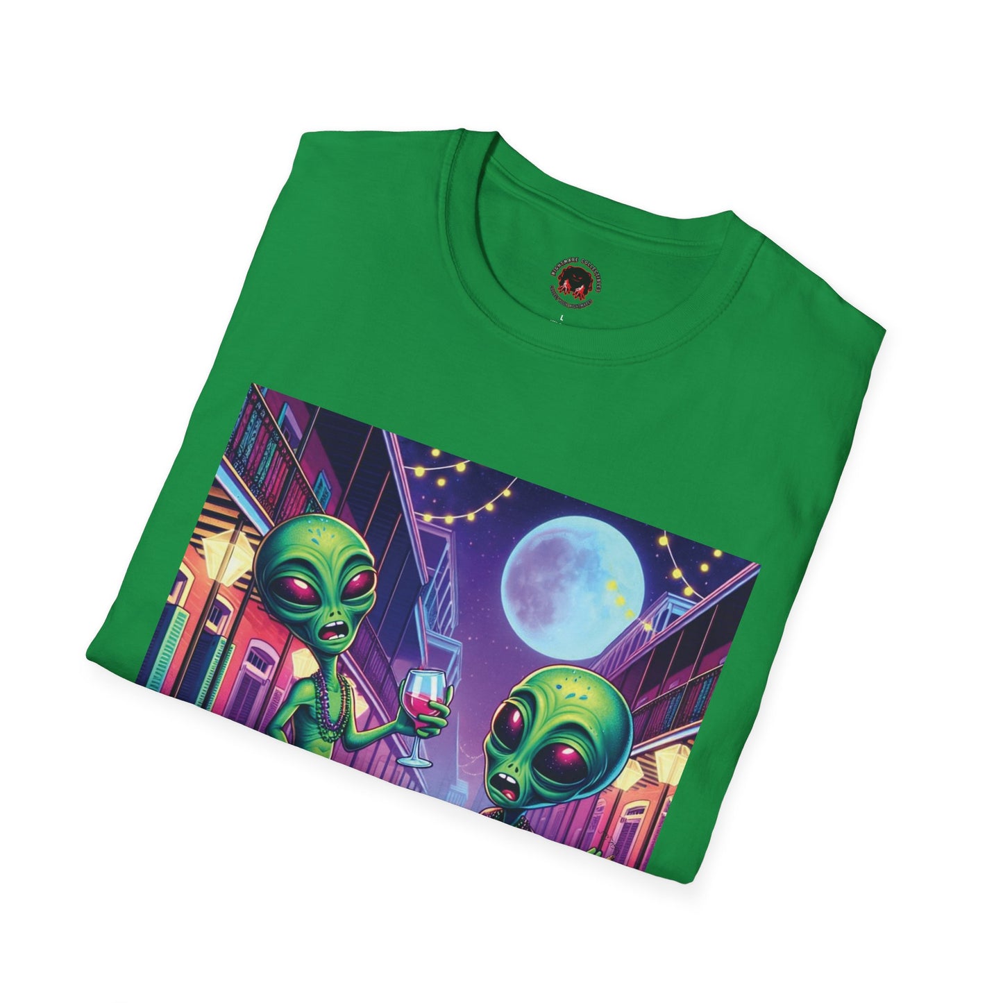 Alien Party Unisex T-Shirt - Party Like It's 2099 Design