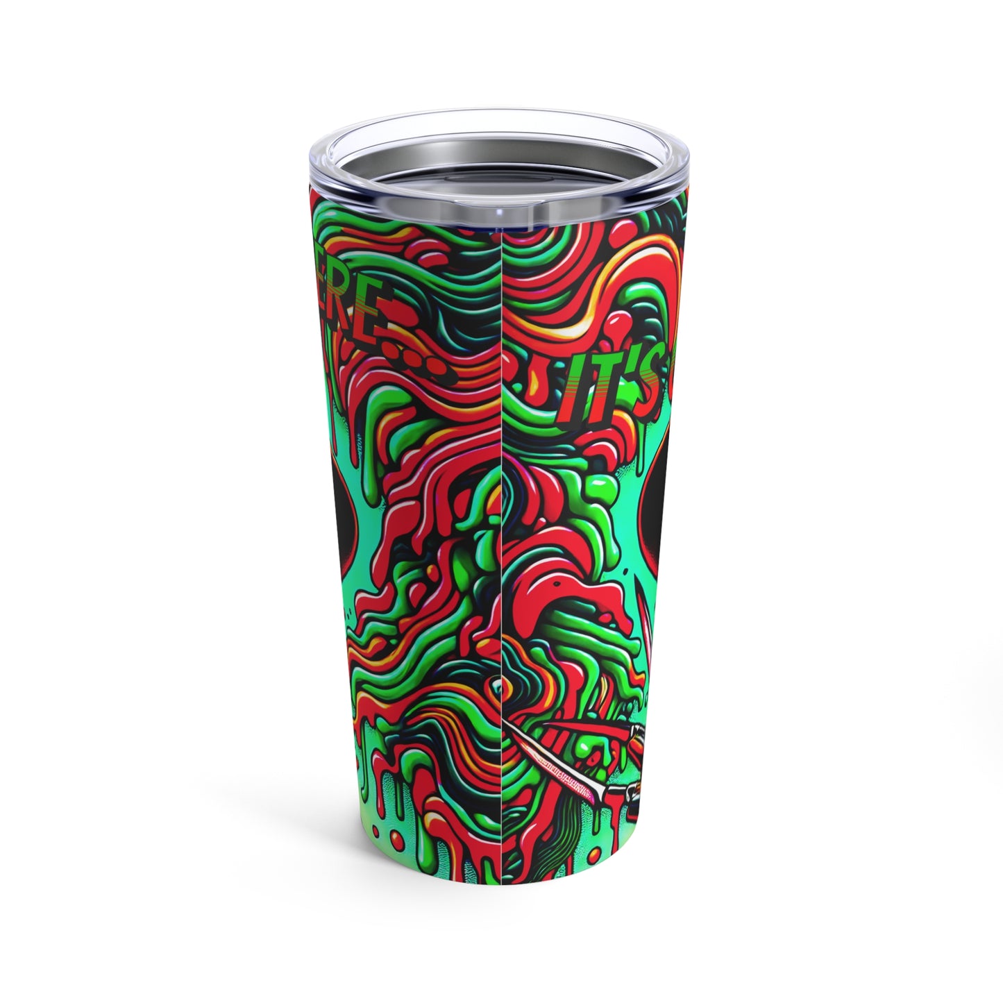 Horradelic It's Getting Hot In Here Freddy In Sunglasses Krueger Smiling Beach Outdoor Horror Nightmare On Elm St Tumbler 20oz Cup With Lid