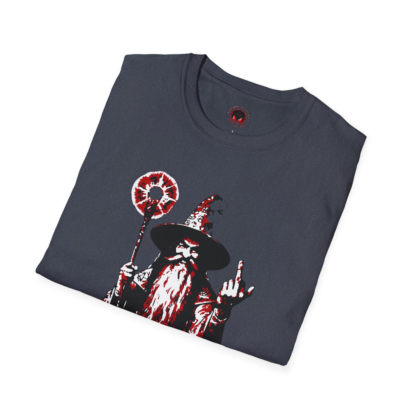 Unisex Soft Style T-Shirt - F*ck Normal Middle Finger Wizard Design