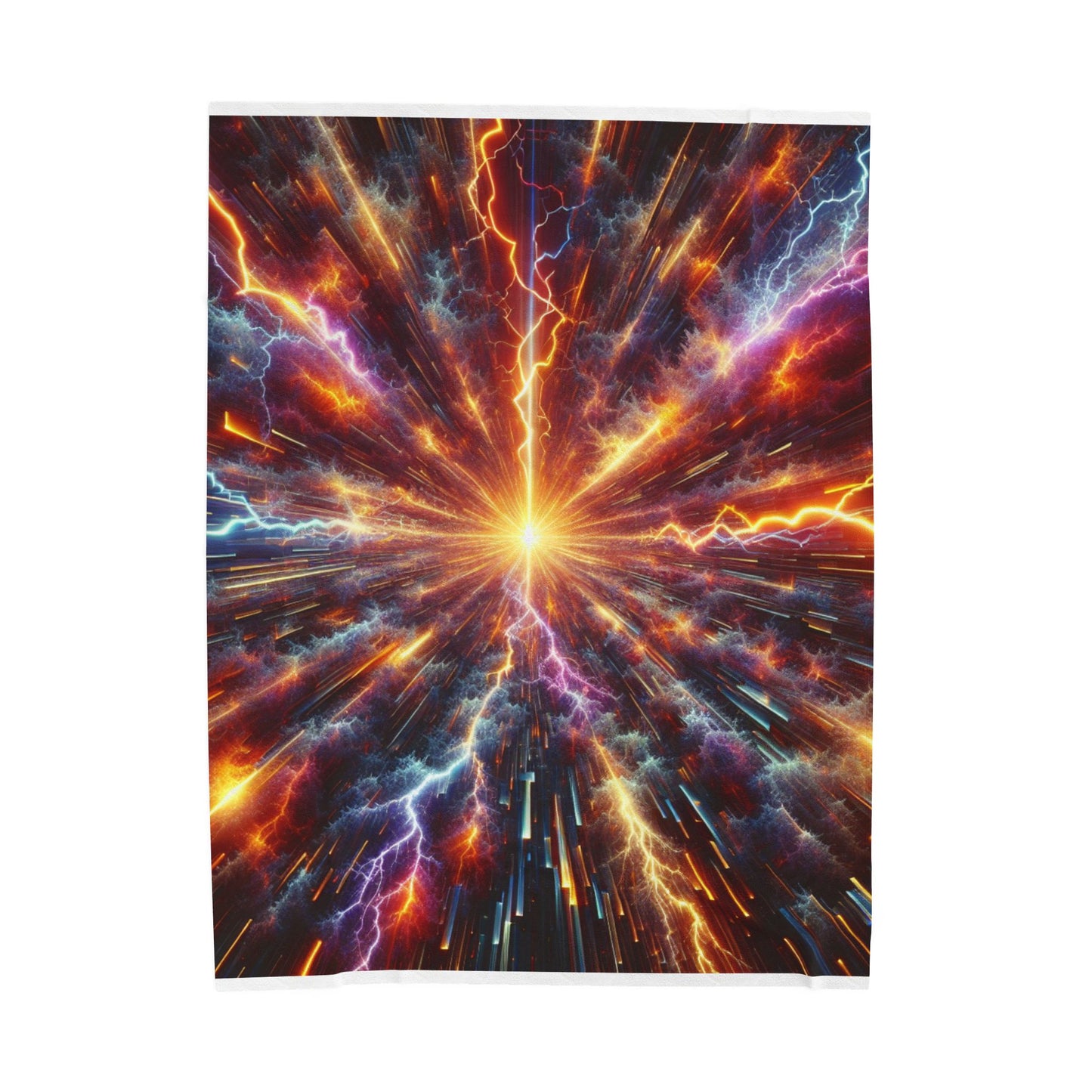 Plush Blanket - Lightning Thunderstorm Positive Energy