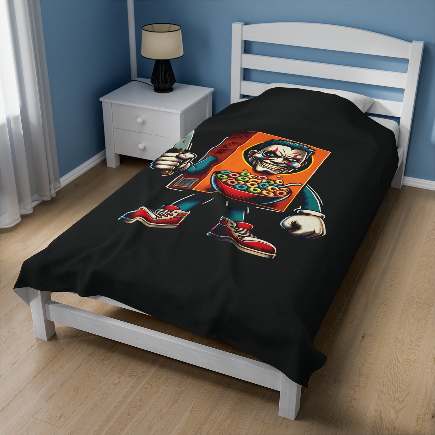 Velveteen Plush Blanket - Cereal Killer Design