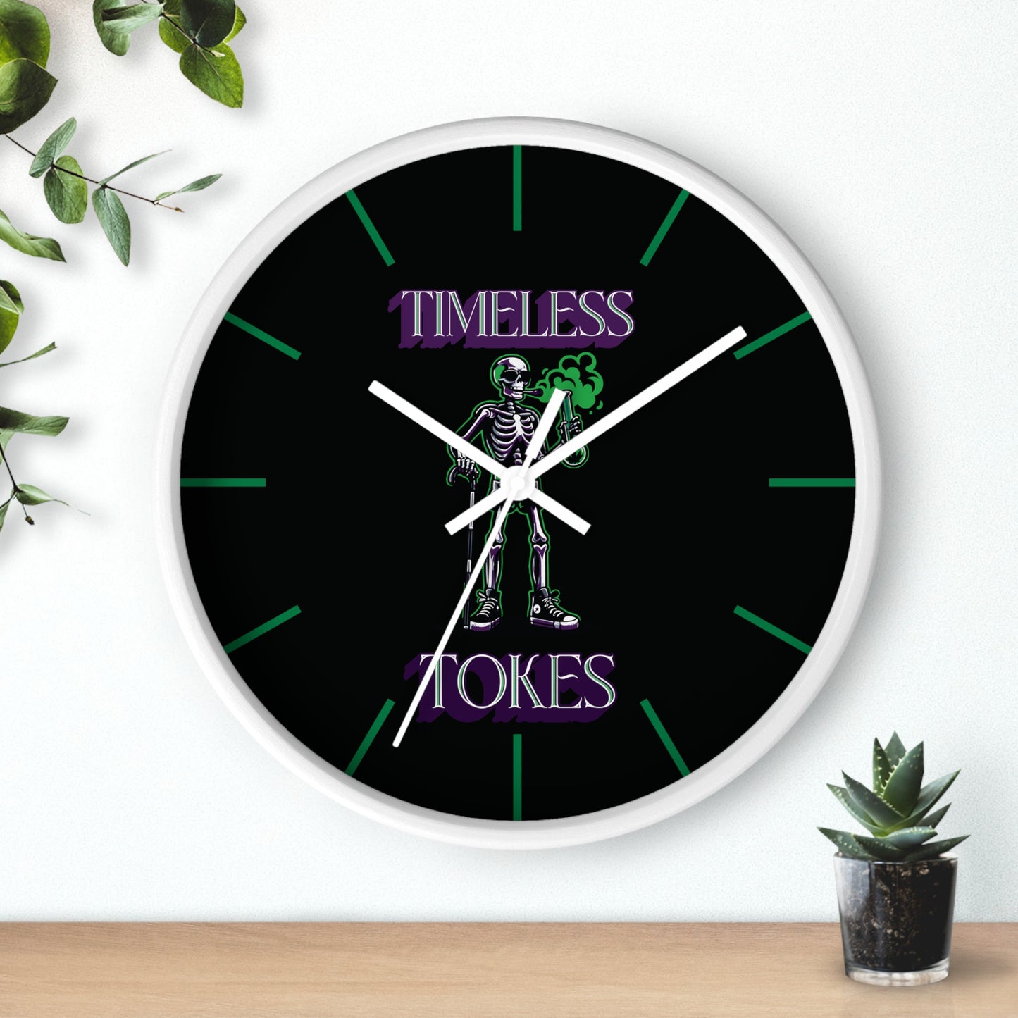 Timeless Tokes Skeleton Wall Clock