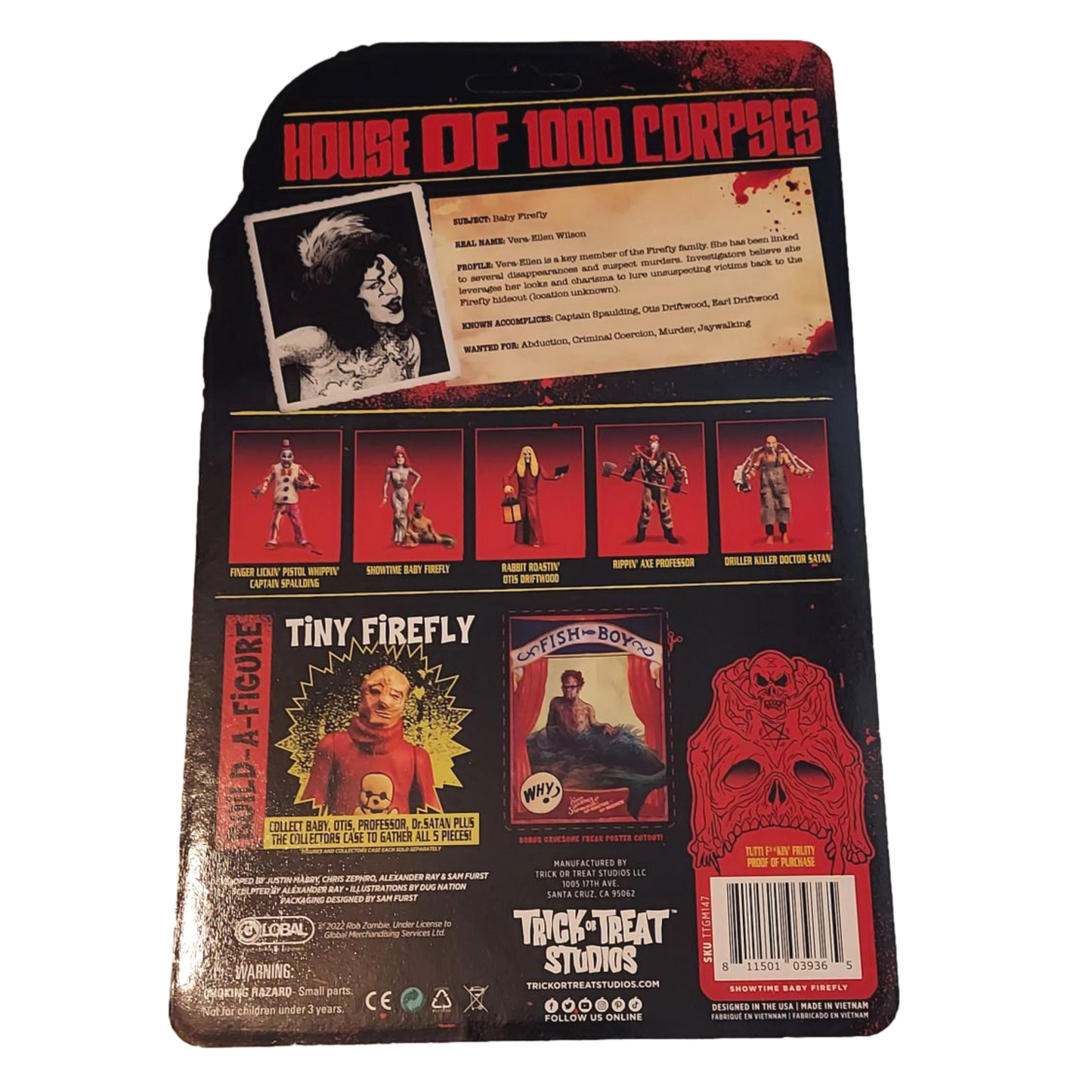 Trick Or Treat Studios House Of 1000 Corpses Baby 5" Action Figure