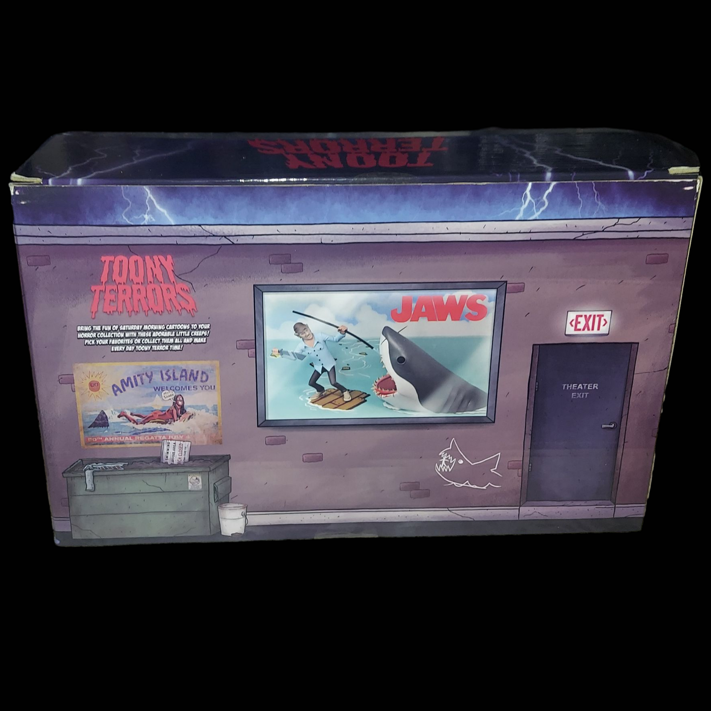 Neca Tiny Terrors Jaws Quint Vs Shark Action Figure Set