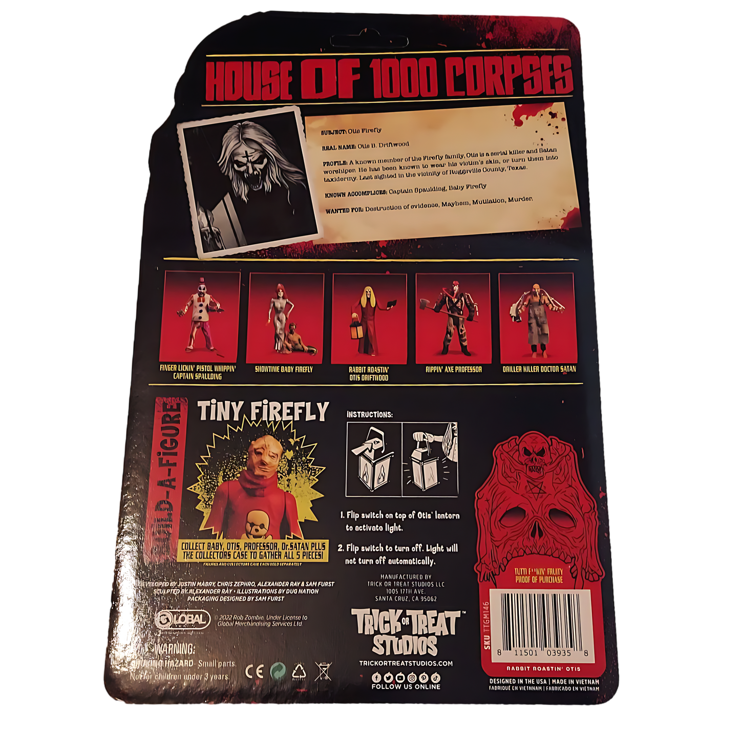 Trick or Treat Studios House of 1000 Corpses Ottis 5" Action Figure