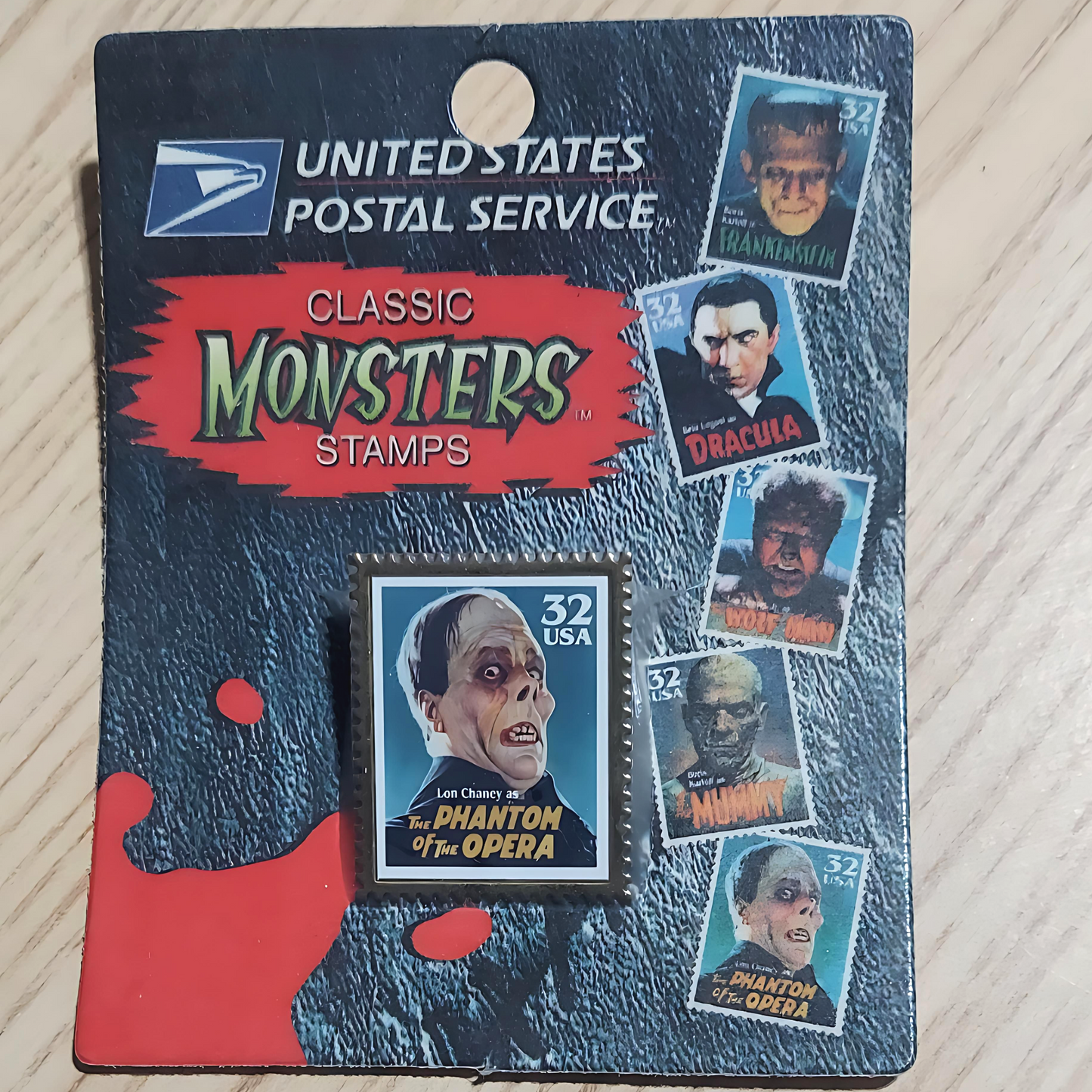 1997 USPS Universal Monsters Phantom Of The Opera Stamp Pin