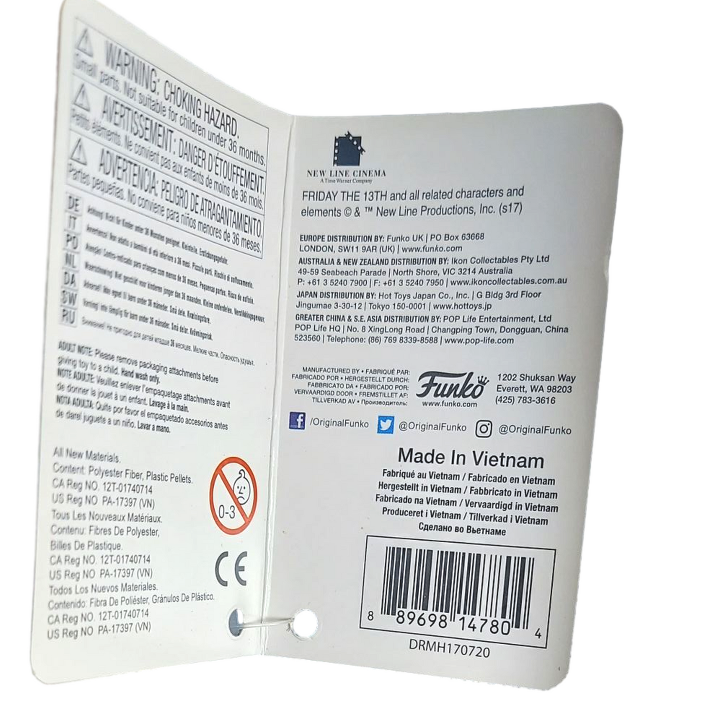 Funko Horror Plushies Collectible Friday The 13th Jason Voorhees Plush Brand New Very Rare