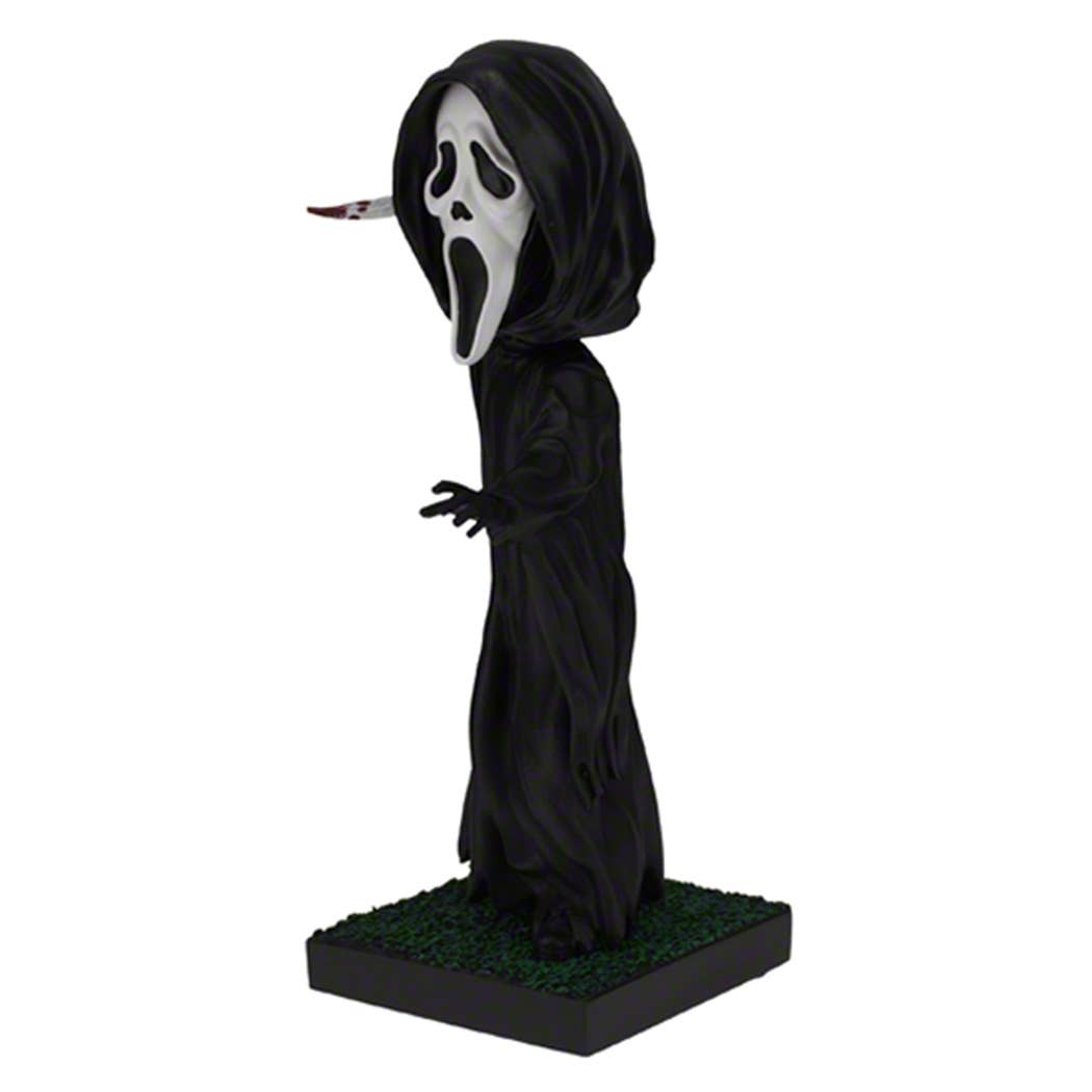 Royal Bobbles Ghost Face Scream Stab On Grass Bobblehead