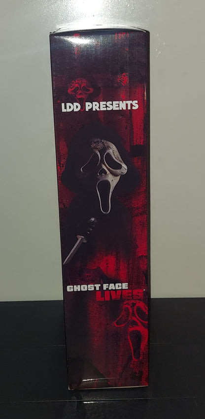 MEZCO LIVING DEAD DOLL PRESENTS:  GHOST FACE SCREAM 10" FIGURE WITH AGED MASK