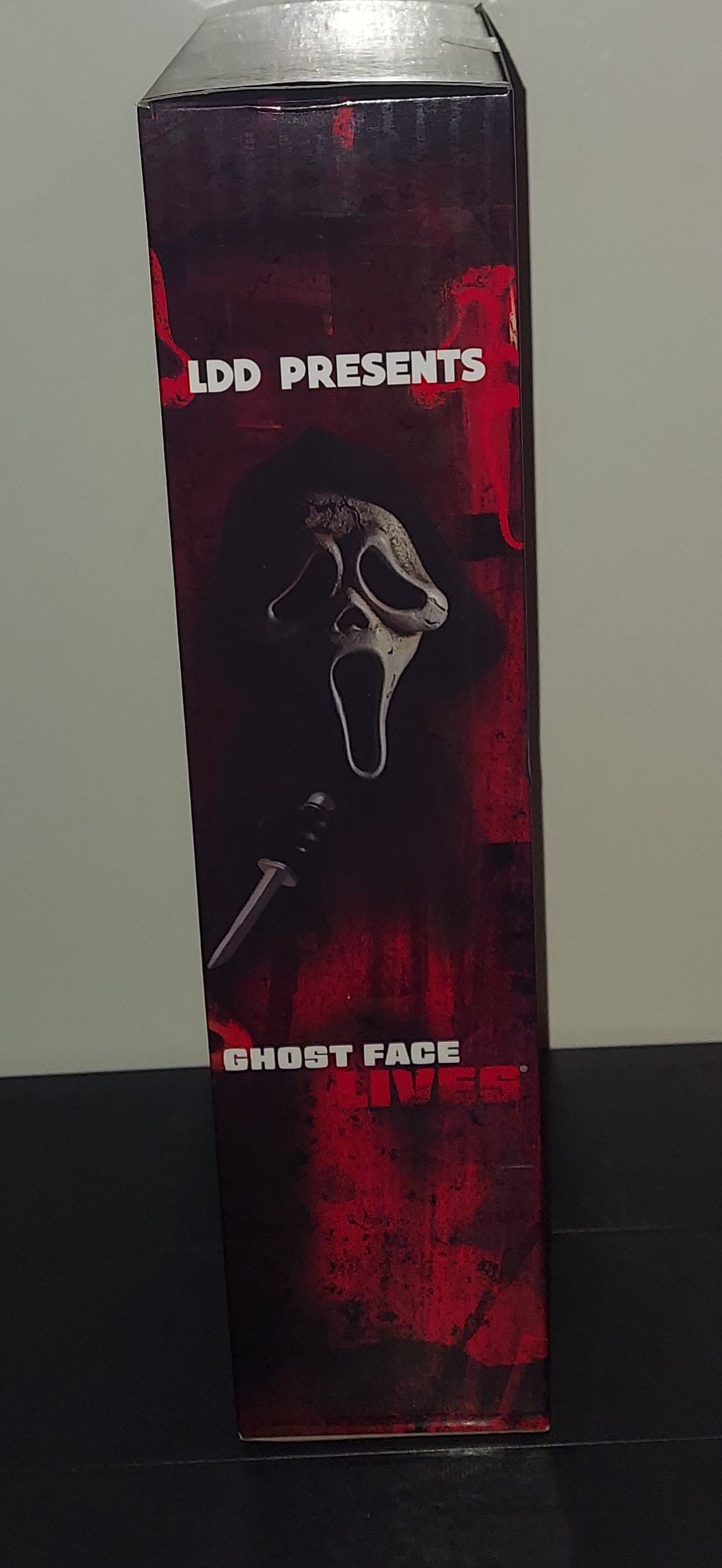 MEZCO LIVING DEAD DOLL PRESENTS:  GHOST FACE SCREAM 10" FIGURE WITH AGED MASK