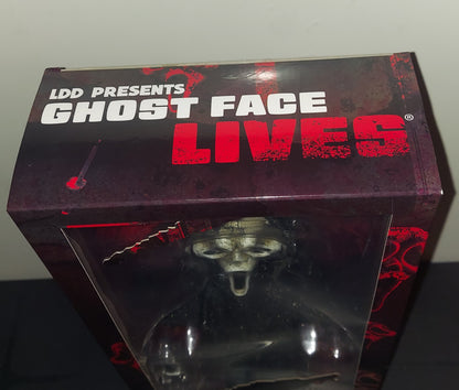 MEZCO LIVING DEAD DOLL PRESENTS:  GHOST FACE SCREAM 10" FIGURE WITH AGED MASK