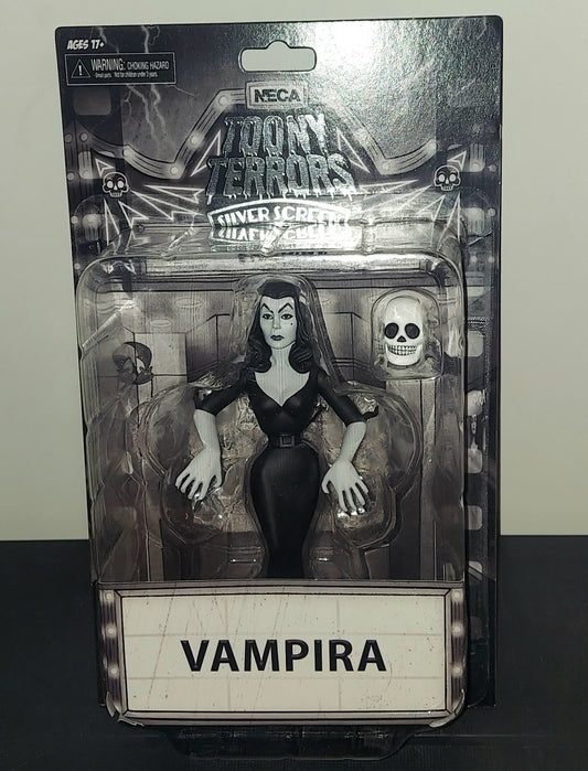 Neca Toony Terrors Vampira Silver Screen Black & White Action Figure