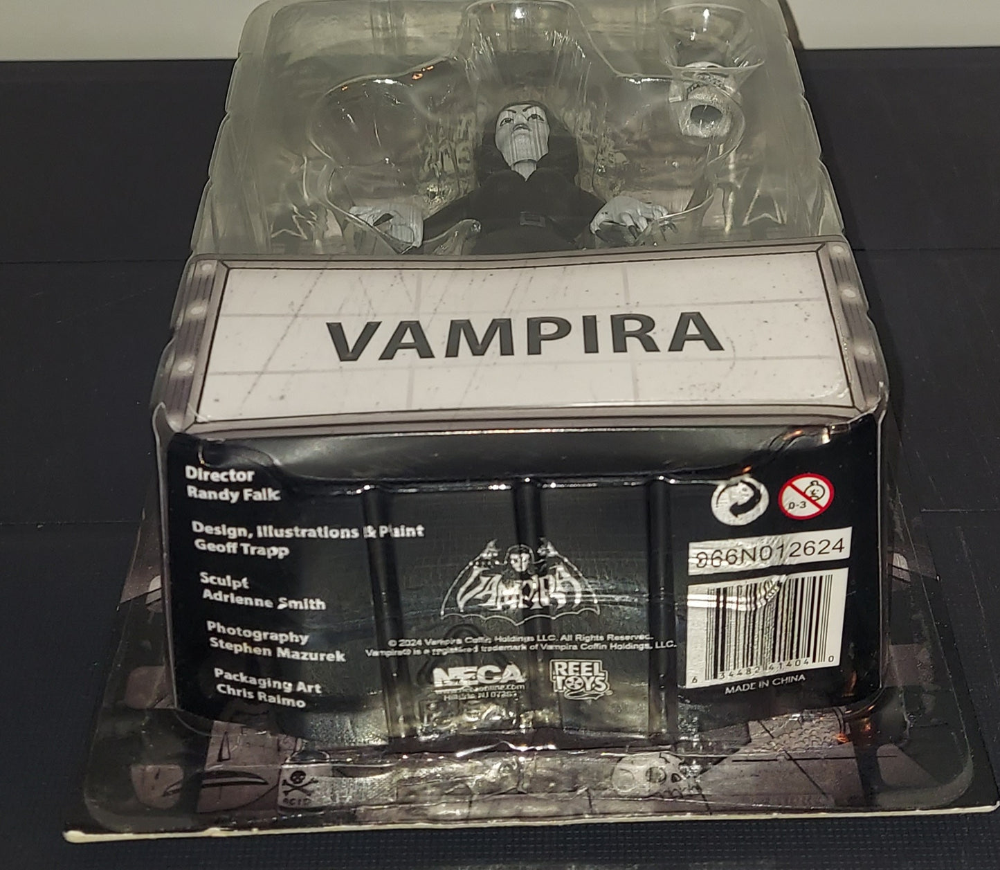 Neca Toony Terrors Vampira Silver Screen Black & White Action Figure