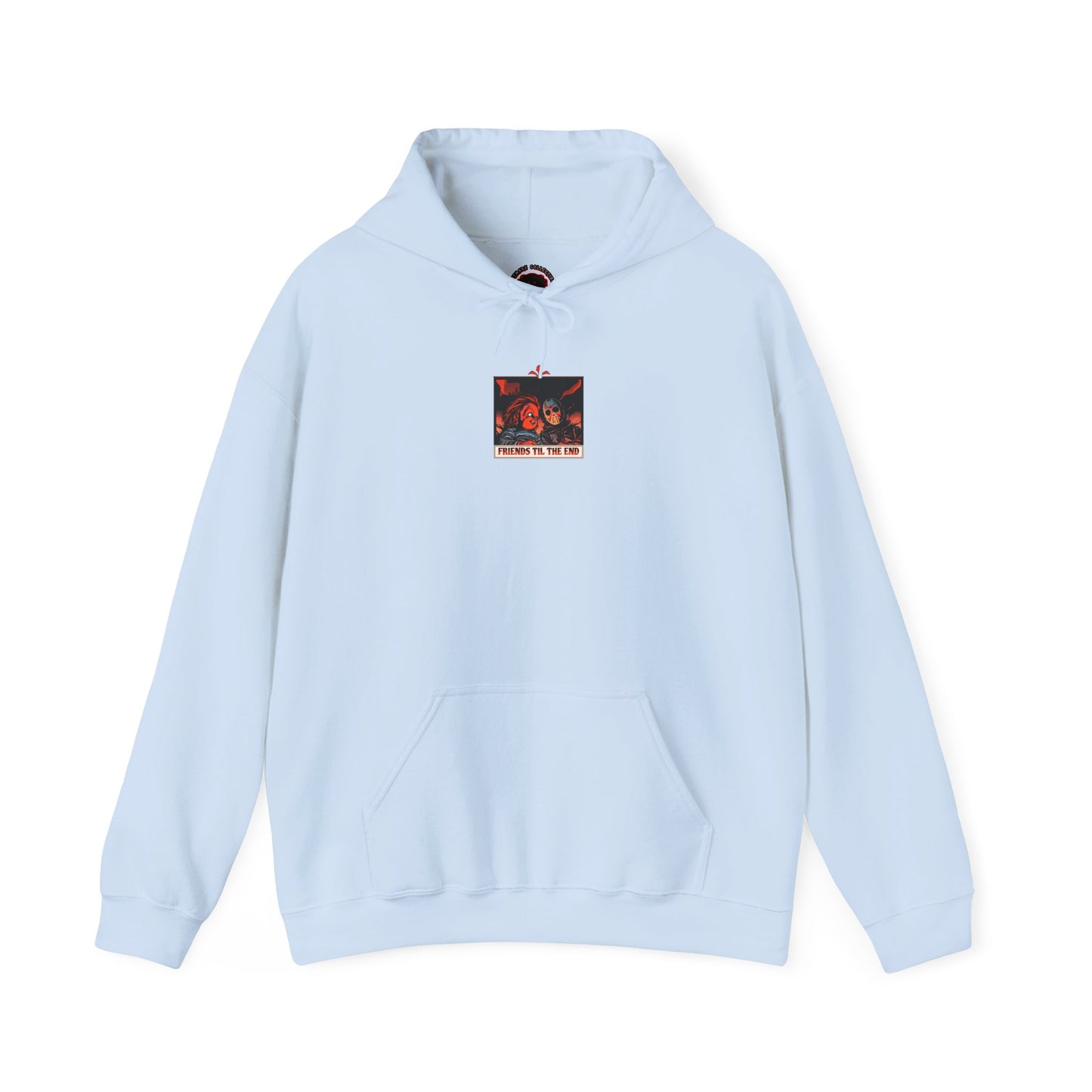 Hoodie - Friends Til The End Horror Movie Icon Friends Graphic Hoodie