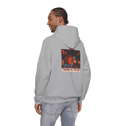 Hoodie - Friends Til The End Horror Movie Icon Friends Graphic Hoodie