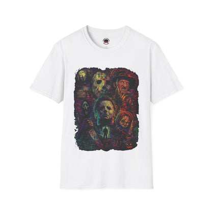 Horror Icons Collage T-Shirt —  Graphic Tee