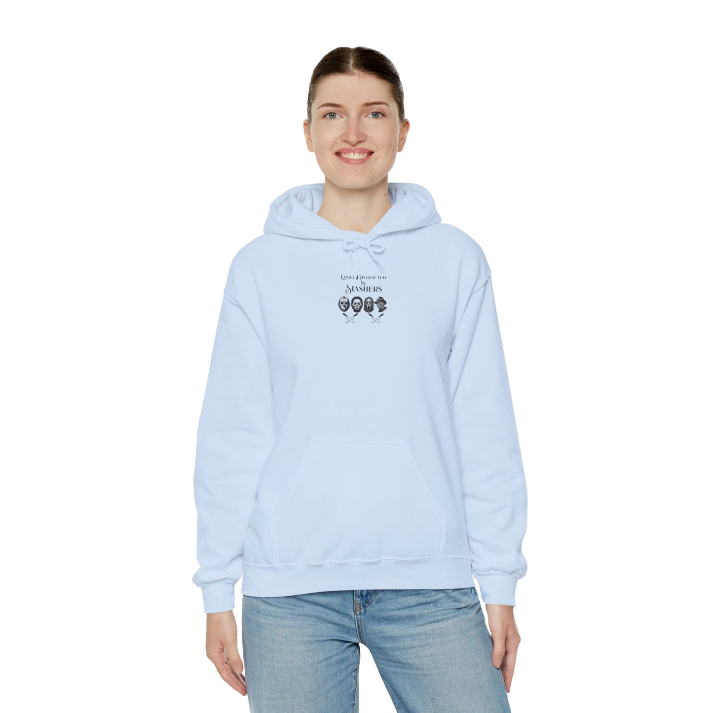 Horror Slasher Hoodie — Classic Masked Killers Graphic Sweatshirt