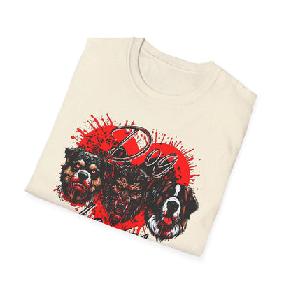 Dog Lover Hounds Of Hell Bloody heart Horror Fun Unisex Softstyle T-Shirt Animal Dark Humor Shirt