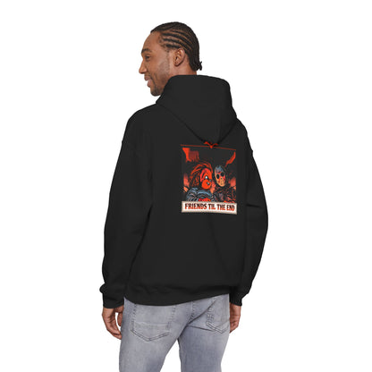 Hoodie - Friends Til The End Horror Movie Icon Friends Graphic Hoodie