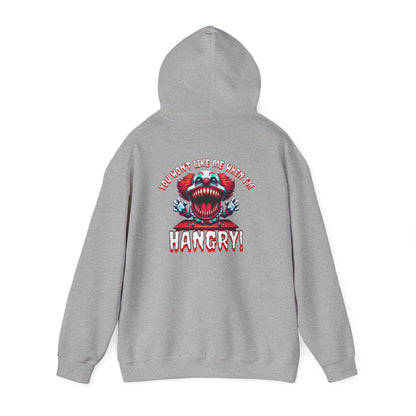 You Won't Like Me When I am Hangry Hoodie - Evil Clown Design