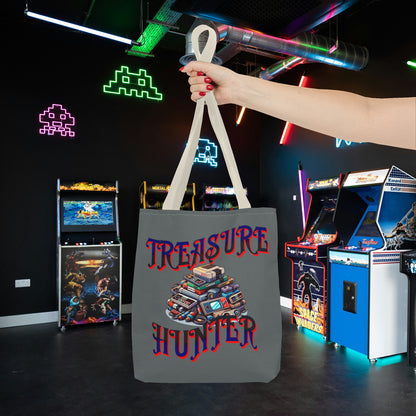 Treasure Hunter Retro Video Gamer Tote Bag (AOP) Collectors Vintage Games and Gaming