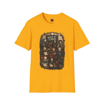 "Back to School" Horror Movie Character Class Portrait - T Shirt