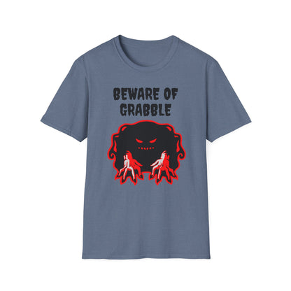 Nightmare Collectibles Beware Of Grabble Unisex Softstyle T-Shirt Horror Fun Shirt