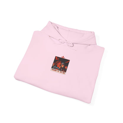 Hoodie - Friends Til The End Horror Movie Icon Friends Graphic Hoodie