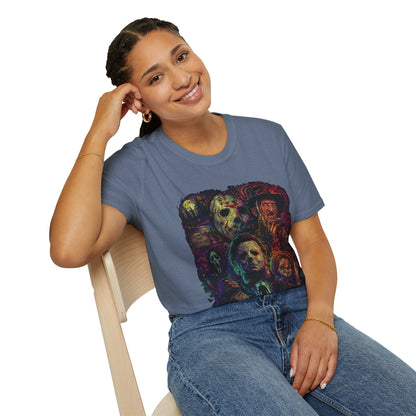 Horror Icons Collage T-Shirt —  Graphic Tee