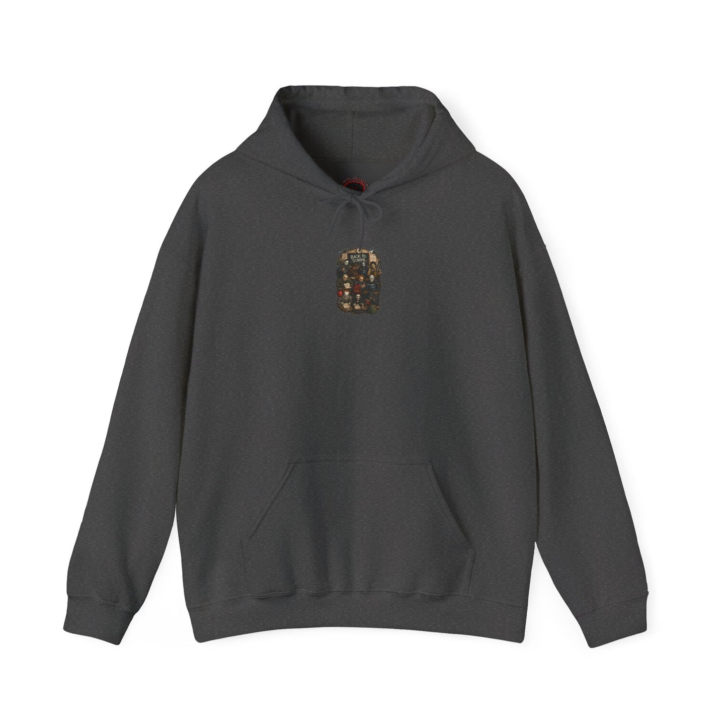 Horror Icons "Back to School" Hoodie — Vintage Movie Villains Graphic Sweatshirt