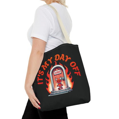 Little Devil It's My Day Off Shoulder Carry Tote Bag (AOP)