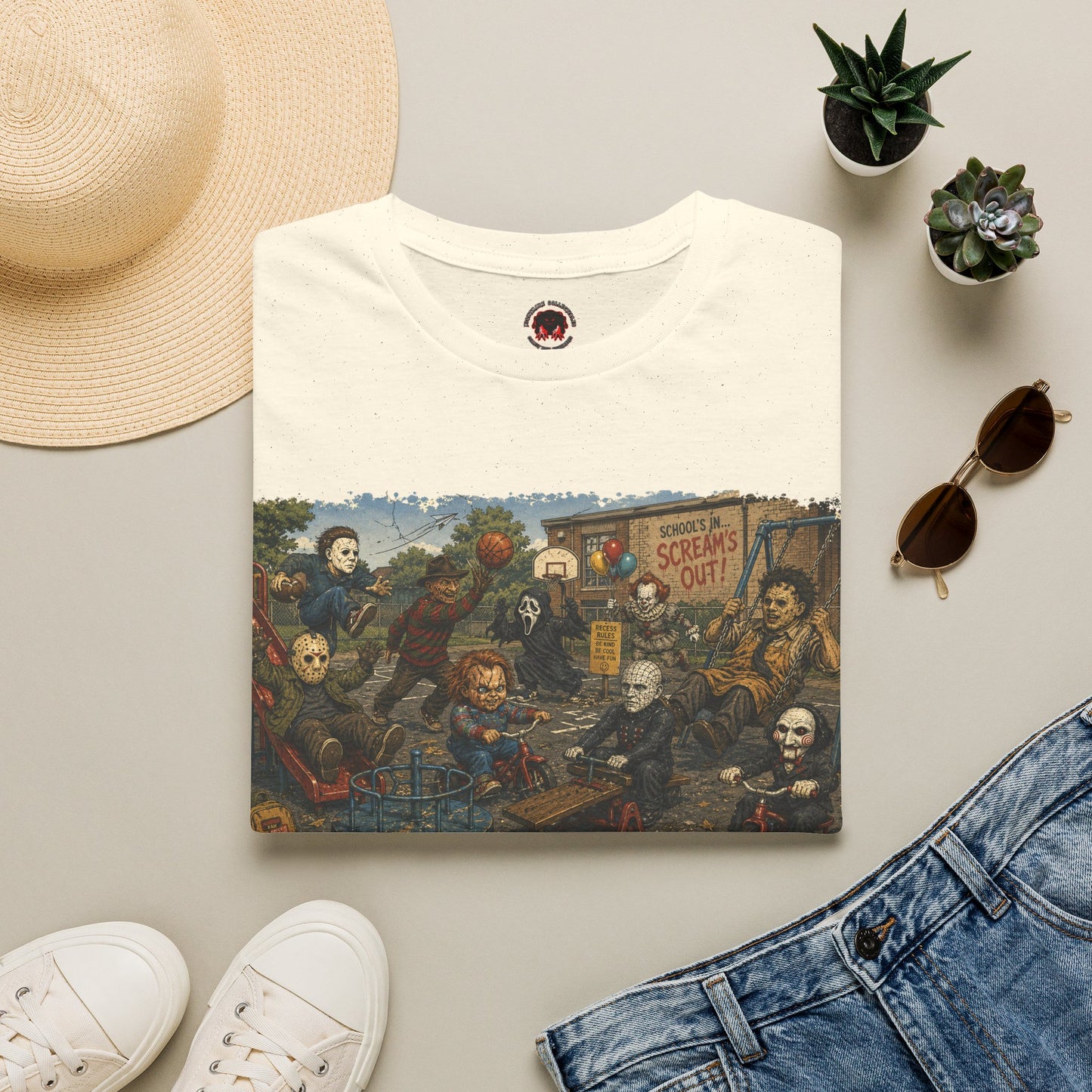 Horror Icons Recess T-Shirt — 'Screams Out' Horror Tee