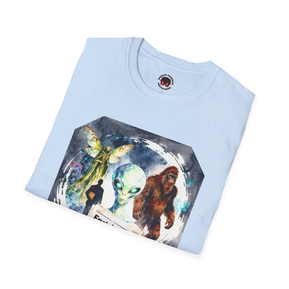 Alien Files Graphic T-Shirt — UFO, Bigfoot & Cryptid Art Tee