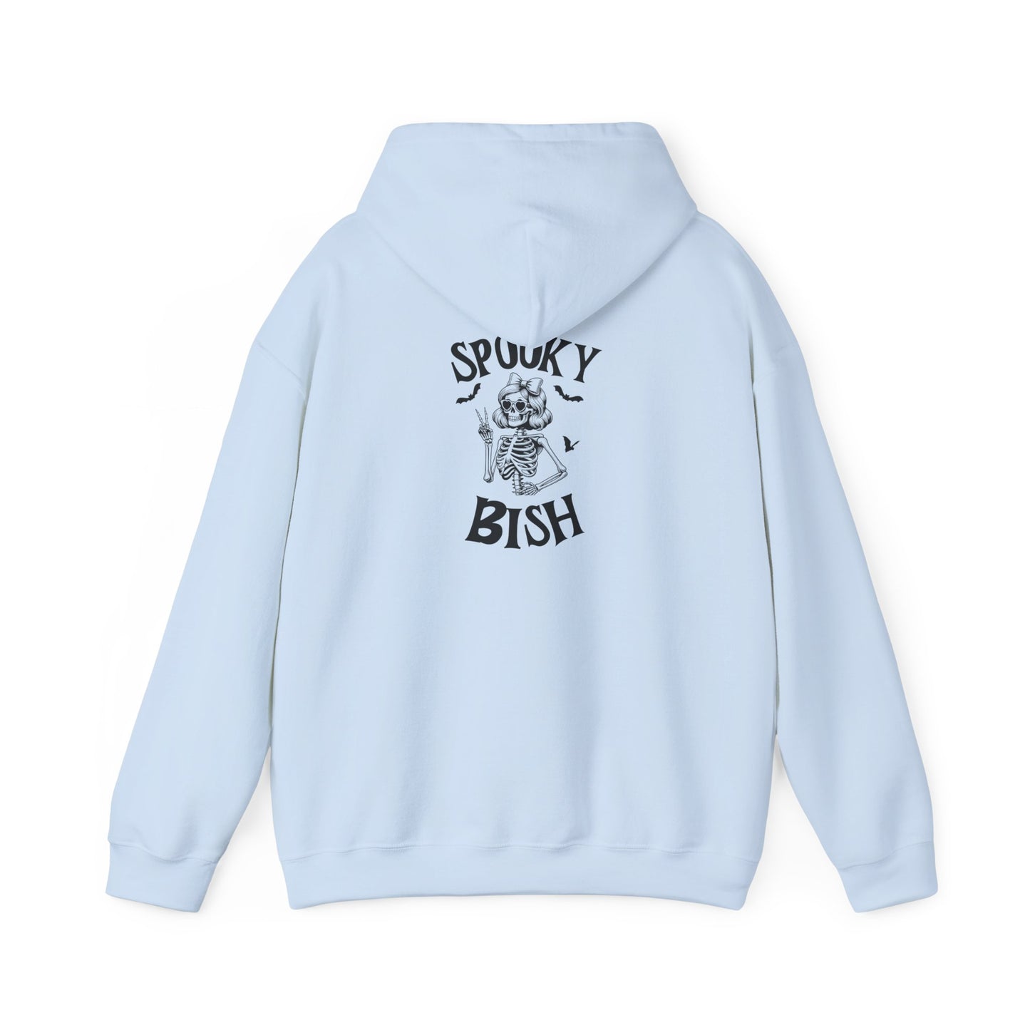 Spooky Bish Hoodie — Cute Skeleton in Sunglasses Design