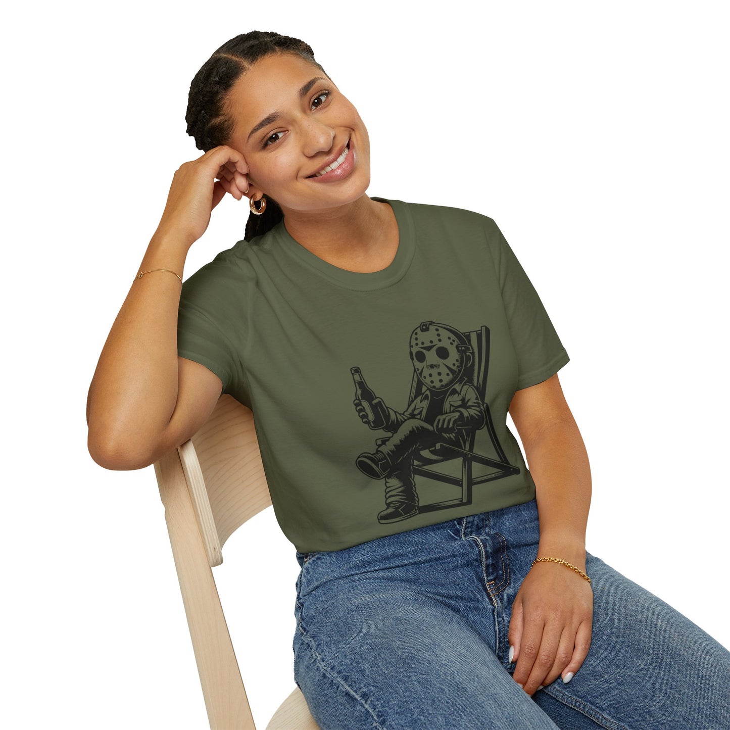 Jason Relaxing Graphic Tee — Funny Horror Movie T-Shirt