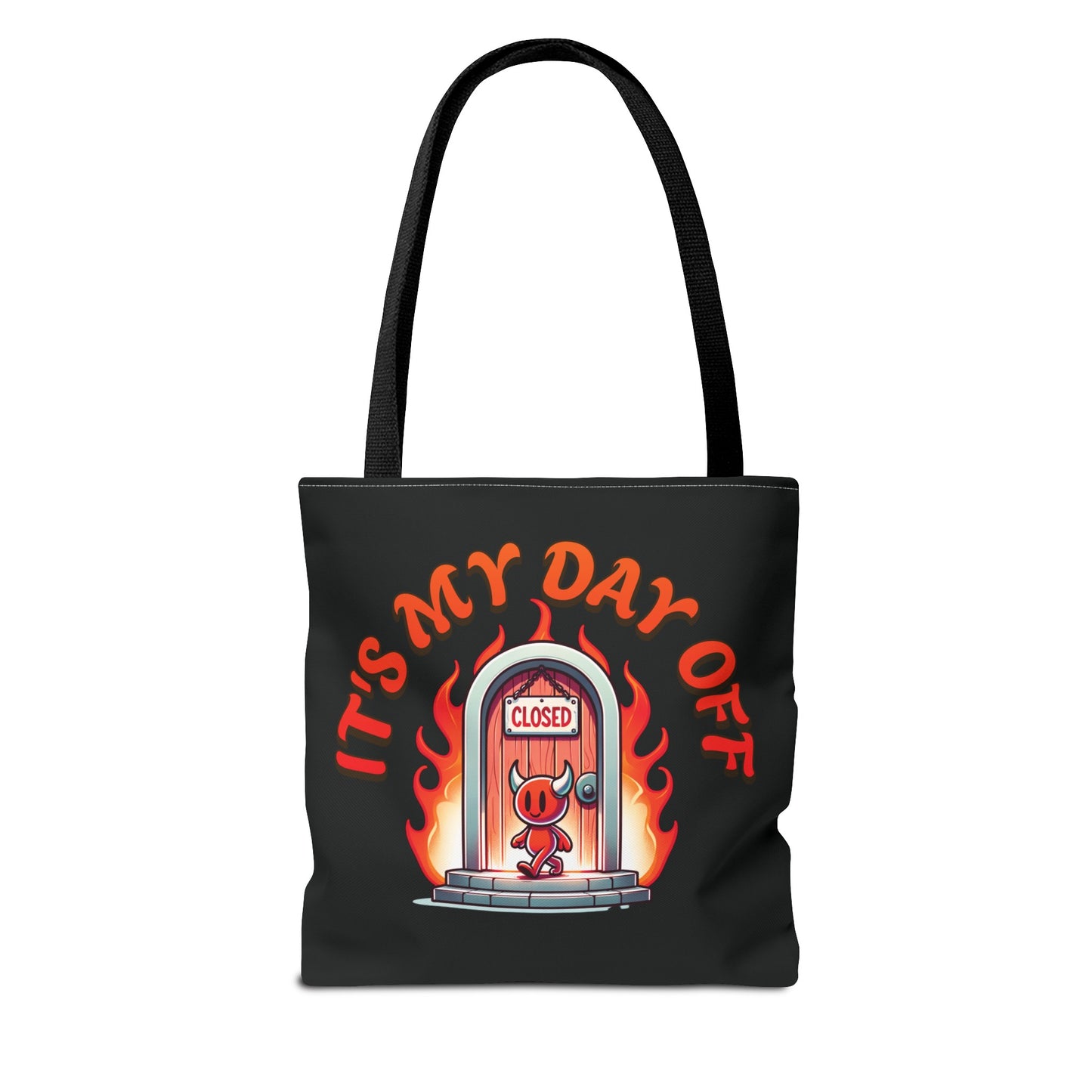 Little Devil It's My Day Off Shoulder Carry Tote Bag (AOP)