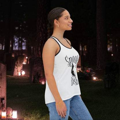 Spooky Bish Witch Women's Tank Top (AOP)