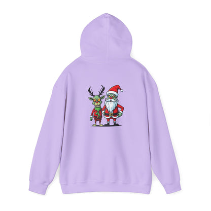 Christmas Zombie Santa & Reindeer Hoodie