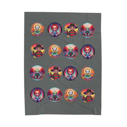 Baby Throw Blanket - Slash Pals Michael, Freddy, Jason, Chucky