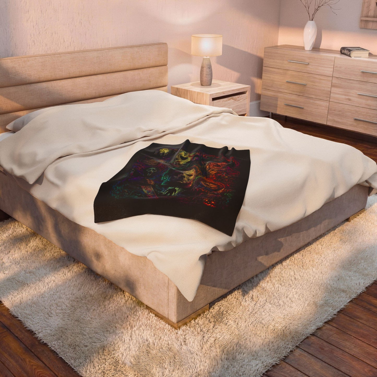 Horror Icons Velveteen Plush Halloween Throw Blanket