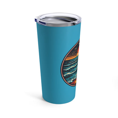 No Swimming Bloody Water Beach Tumbler 20oz Cold Hot Drinks