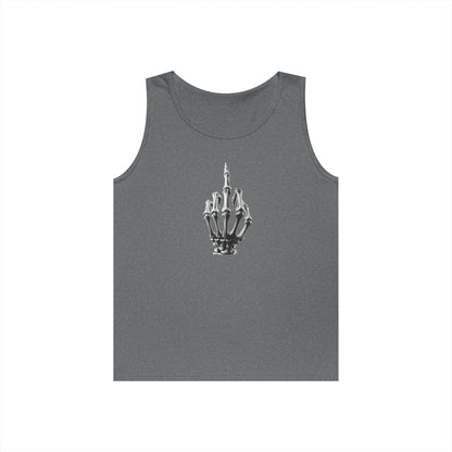 Skeleton Hand Middle Finger Tank Top – Edgy Skull Finger