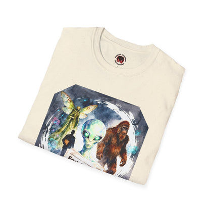 Alien Files Graphic T-Shirt — UFO, Bigfoot & Cryptid Art Tee