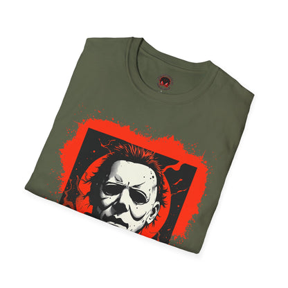 Vintage Horror Mask Portrait "Michael" Graphic T-Shirt