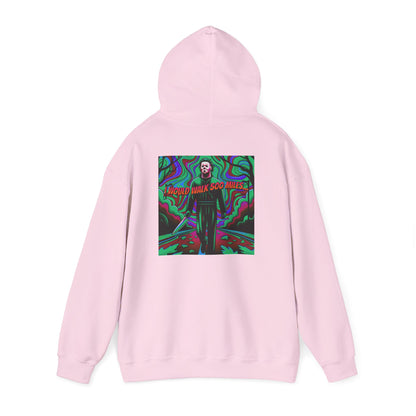 Psychedelic Road Trip Michael Hoodie – "Would Walk 500 Miles" Graphic Pullover
