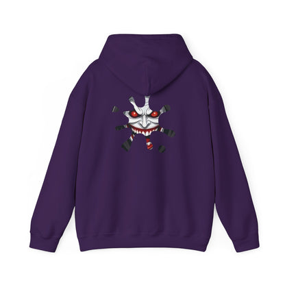 Hooded Sweatshirt - Joker Inspired Sinister Evil Smile Print